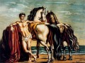 marié avec deux chevaux Giorgio de Chirico surréalisme métaphysique